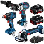 Bosch Blue Kit - Hammer Drill, Angle Grinder, Impact Wrench/Driver, 2x 5Ah Batteries + Bonus $499 Delivered @ Sydney Tools