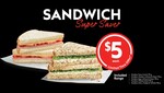 Classic Single Sandwich 175g-192g Range $5 (Save $2) at Participating Stations @ Ampol
