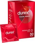 [Prime] Durex Thin Feel Latex Condoms Regular Fit, Pack of 30 $6.12 ($5.51 S&S) Delivered @ Amazon AU