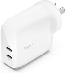 [Back Order] Belkin 60W Dual USB-C Wall Charger with PPS $49.95 Delivered @ Amazon AU