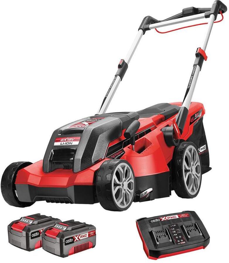 Ozito pxc 18v cylinder deals lawn mower