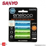 Sanyo Eneloops 4x AAA or 4x AA (Back in Stock) $9.95 + $3.99 Delivery