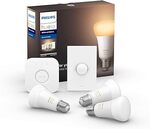 Philips Hue White Ambiance E27 Smart Button Starter Kit $58.48 + Delivery ($0 with Prime/ $59 Spend) @ Amazon AU