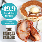 [VIC] Voucher for The Pancake Parlour Breakfast for Two $17.49 (13 Melbourne Locations) @ Groupon