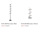 LED Table Lamp $29.99, LED Floor Lamp $49.99 (Save up to 80%) + Free Shipping @ Lightsup Online Store