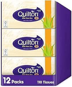 Quilton 3-Ply Aloe Vera Facial Tissues 12 Boxes of 110 $20 ($18 Subscribe & Save) + Delivery ($0 with Prime/ $59 Spend) @ Amazon