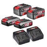 Ozito PXC Ultimate 4 Battery Starter (2x 18V 2.5Ah + 2x 18V 4.0Ah) $99 + Delivery ($0 C&C / in-Store/ OnePass) @ Bunnings