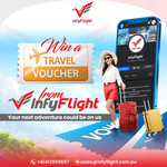 Win up to $500 AUD in Travel Vouchers from InfyFlight