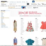 20% off Fashion with Code on AMAZON.co.uk