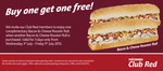 Red Rooster - Buy a Rooster Roll for $7 (Bacon and Cheese) and Get One FREE!