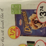 Peters Drumsticks 4 Pack $3.74 Normally $7.49 (IGA WA)