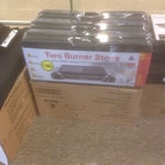 Portable Double Gas Burner + Non Stick BBQ Plate $40 @ Woolworths!
