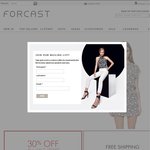 Forcast - 30% off All Dresses, Accessories, Shoes & Sale items, Free Shipping Min Order $30