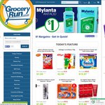Groceryrun $1 Bargains + $5 off and Capped Shipping Coupon