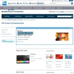AMEX 10% off Points Required for Selected $50 & $100 Gift Cards