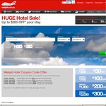  $50 off $300 Spend, $100 off $700 Spend (Up to $300 off) @ Webjet Hotel Bookings