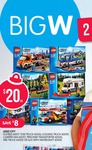 Lego City Range $18 (Save $10) with 10% off Big W Family and Friends Sale