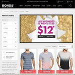 Bonds Men's & Women's Tees $12 + Free Delivery