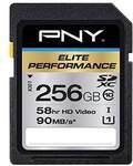 PNY Elite Performance 256GB SDXC Class 10 UHS-1 Up to 90MB/sec US$89.99 + US$5.11 Shipping @ Amazon