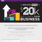 Win $20000 Cash from MYOB (Businesses Only)