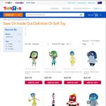 50% off Inside Out Definitive or Soft Toy $14.99, 28-40% off Spirograph Kit/Sets $14.99-$49.99 @ Toys"R"Us - Starts Wednesday