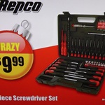 Mechpro 70 Piece Screwdriver Set $9.99 at Repco