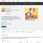 12x HD Anime Episodes of Fairy Tail $0 @ Microsoft