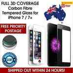 3D Full Coverage Tempered Glass Screen Protector for iPhone 7 and 7 Plus from $4.99 Delivered @ One.land eBay Store