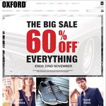 60% off Oxford Shop Original Prices (Stack $30 off $60 Spend AmEx Click Frenzy Statement Credit)