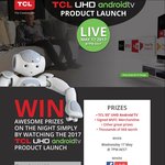 Win a TCL 55” UHD Android TV Worth $1,499 or Other Prizes from TCL