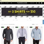 3 Men's Long Sleeve Shirts for $50 from Tarocash