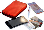 Women Wallet Zip-around Leather Clutch Wallet with Phone Holder Buy-1-Get-1-Free $59.95 + Shipping @ Real Leather
