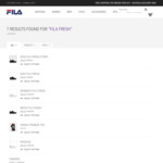 Men's Fila Fresh Running Shoe $40, Kids Fila Fresh $40, Women's Fila Fresh $40, Fila Passage $35 ($10 Postage) from Fila