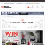 Win a Vitamix Ascent A3500i Blender Worth $1,495 from Kitchen Warehouse