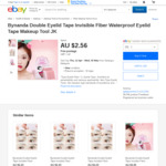 Bynanda Double Eyelid Tape Invisible Fiber Waterproof Eyelid Tape Makeup Tool JK ($2.56 AU) @ lilangda-wang on eBay