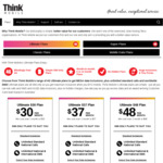Think Mobile Ultimate Plan - 80GB Data for $48 Per Month for 12 Months