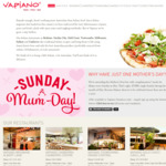 (QLD, NSW, ACT) Mums Eat Free on Sundays in May @ Vapianos [Members]
