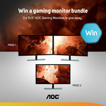 Win Two AOC 31.5” QHD FreeSync Gaming Monitors Worth $598 from Scan