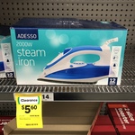 Adesso Steam Iron 2000W, $5.60 at Woolworths
