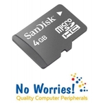 SanDisk 4GB Micro SD Card MicroSDHC No Adapter $7.50 Shipped