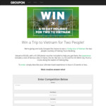 Win a Trip for 2 to Vietnam Worth $5,926 from Groupon [Groupon Members]