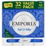 Emporia 3ply Toilet Paper 32pk $6 @ Woolworths
