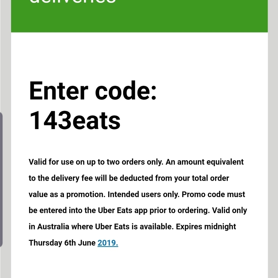 Uber eats promo code cheap for new users 2019