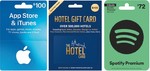 15% iTunes & App Store, The Hotel Card or Spotify Premium Gift Cards @ Woolworths