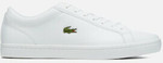 UK10 (US 11) Lacoste Men's Straightset Bl 1 Leather Trainers (White) $56 + Delivery @ The Hut