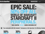 Steelseries Gaming Peripherals 50% off Blizzard Gear and 30% off All Other Gear Site Wide