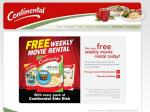 Free Weekly DVD Rental with Continental Pasta Pack