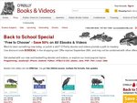 O'Reilly IT Books - Save 50% on All Ebooks & Videos - Back to School Special