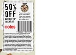50% off Any RUFFS Product (Doggy Treats) at Coles upon Presentation of Voucher