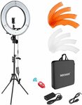 Neewer 18in/48cm Outer 55W 5500K Dimmable LED Ring Light, Stand + Receiver $135 Delivered @ Peak Catch Amazon AU